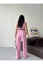 Women's Buttoned Belted Vest and Palazzo Pants Two-Piece Set - 8