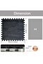 12Pcs Interlocking Foam Mats, Fluffy Carpet Tiles, Plush Area Rug, Square Splicing Floor Tiles, Soft Playmat Puzzle Floor Mat for Play Room, Black 30*30*1cm - 2