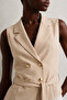 Soleil Vest & Pleated Skirt Set Beige - 6