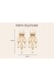 Dangle Earrings with Jellyfish and Starfish Figures Stylish Design Earrings with White Blue Color Options - 3