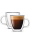 Savor Double Wall Insulated glasses Espresso Mugs Set of 2, 5.4-Ounces