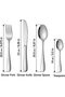 SKY-TOUCH 24-Pieces Silverware Set, Stainless Steel Flatware Tableware Set for 6, Flatware Silverware Set with Knife Fork Spoon, Elegant Tableware for Home Daily Use, Dishwasher Safe - 7