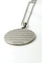 Silver Color Ayetel Kürsi & Nazar Verse Written 3 cm (Prayer Plate) Stainless Steel Necklace with Accordion Chain - 5