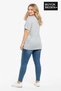 Süperlife Women's Large Size New York Printed 3Xl-6Xl Crew Neck T-Shirt Spr25Btsk510-05 - 2