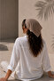 Women's Coffee Mesh Model Bandana, Knitted Bandana - 5