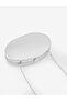 Silver Shk322 Oval Shaped, Metallic Look, Evening Dress, Clutch, Hand and Shoulder Bag - 5
