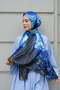 Van Gogh Starry Night Patterned Double-Sided Twill Shawl - 3