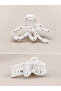 White Ribbon Clip Buckle 1 Piece 11 cm - 2