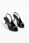 Women's Buckle Open Toe Stylish Heeled Shoes (7cm) - 3