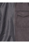 Anthracite Slim Fit Shirt Collar Suede Men's Jacket