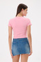 Queen Stone Printed Crop Baby Tee - 4