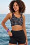 Women's Shorts Skirted Badi Bikini Set (Badi Underwear Part Sewn, Chest Pad Available)