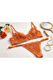Violette Women's Underwire Lace Floral Patterned Bralet Lingerie Set Summer Panties Bra Set - 3