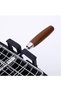 Arabic Style Charcoal BBQ Grill Portable Outdoor Barbecue Stove with Side Shelf Metal Charcoal Cooker for Camping Garden Picnic - 3