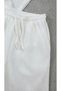 White Men's Wrinkled Fabric Summer Lycra Polo Collar Short Sleeve T-Shirt and Shorts Set - 3
