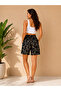 Trend Zebra Patterned Viscon Casual Women's Shorts - 3