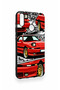 Huawei Y7 2019 Compatible Red Supra Patterned Silicone Case - 4