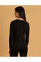 Women Black Full Sleeve T-Shirt - 3