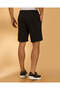 Men Black Jacquard Shorts - 3