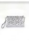 Women's Star Embroidered Chain Strap Portfolio Bag - 2