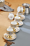 Zerina 6-Person 90 ml Porcelain Coffee Cup Set Ckr4528 - 6