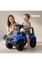 Roviq Kids Jeep Push Car with Music, LED Lights, Backrest, Wheels - Toddler Ride-on Toy (Blue) - 6