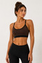 Women's Rope Strap Cross-Back Chest Pad Sports Bustier