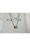 Kol473 Special Series Interlocking Wide Ring Paper Clip Chain Necklace - 3
