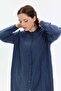 Hakim Collar Stripe Buttoned Long Shirt - 5