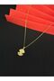 316L Steel Gold Color Stone Necklace - 3