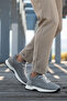 Men's Lace-Up Genuine Leather Sneaker with Suede Detail - 2