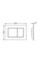 Now WC flush plate, matte chrome, 2 steps - 2