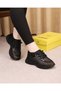 Polia Black Mesh Breathable Women's Walking Shoes with Stone Detail