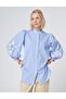 Striped Embroidered Tunic Airman Blue
