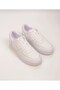 White Unisex Genuine Leather Sports Shoes Casual Sneaker Model - 4