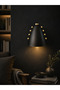 Nova Matte Black Movable Head Wall Sconce with G9 Lampholder and Antique Brass Detail - 6