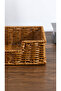 Square Napkin Holder Wicker Rattan - High-Quality Steel Wire Wicker - Napkin Holder Tissue Towel Holder - Both Decorative and Practical - 2