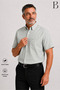 Relaxed Fit Classic Men's Dad Checkered Short Sleeve Cotton Summer Shirt - 2