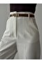 26Ypnt01612 Ecru Women's Trousers - 4