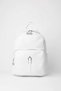 Women's Penguin White 2 Compartments 2 Side Pockets Faux Leather Zipper Closure Travel & Daily Backpack - 2