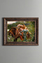 Knight and Woman – Vintage Patterned Painting – Thick Model