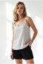 Women's Black Ring Accessory Striped Muslin Bell Blouse Blz-19002958