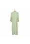 LNA AZEEM Women's Mint Green Sequin Embroidered Long Kimono Abaya - 3