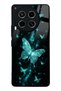 Tecno Camon 30 Turquoise Galaxy Butterfly Design Glossy Phone Case