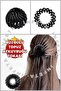 1 Piece Multifunctional Accordion Hair Clip - Black Bun and Ponytail Styling Tool