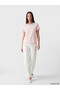 Original Oval Collar Stoned Soft Touch Women's T-Shirt - 2
