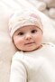 Baby Girl 2-Piece Cotton Beanie with Moonlight Pattern, Flexible and Comfortable (684502) - 3