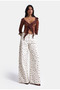 Women's Off-White Polka Dot P1-7S6-101 Palazzo Fit Denim Jean - 7
