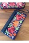 Embroidered Velvet Portfolio Bag & Wallet - 2