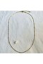 Thin Twisted Chain Gold Beaded Satellite Necklace Minimalist Necklace - 4